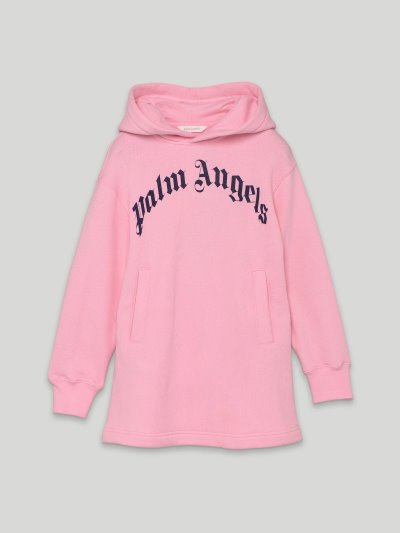 Vestido Palm Angels Over Logo Hoodie Vestido Niños Rosas Azul Marino Azules | ES-660594