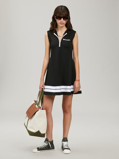 Vestido Palm Angels Pista Vestido Mujer Negras Blancas | ES-287265