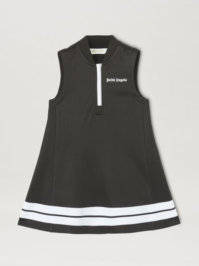 Vestido Palm Angels Pista Vestido Niños Negras Blancas | ES-301482
