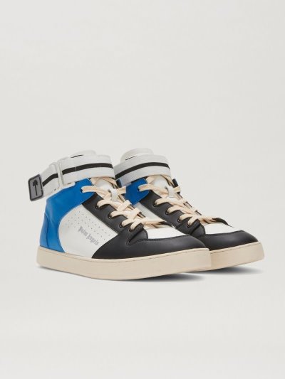 Zapatillas Palm Angels Altas Palm One Hightop Hombre Blancas Azules | ES-482654
