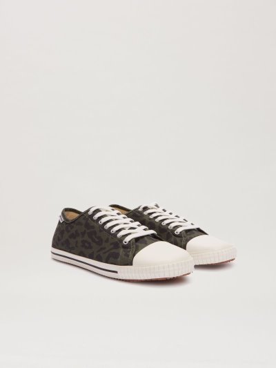 Zapatillas Palm Angels Bajas Square Vulcanized Sneakers Hombre Verde Oliva | ES-625479